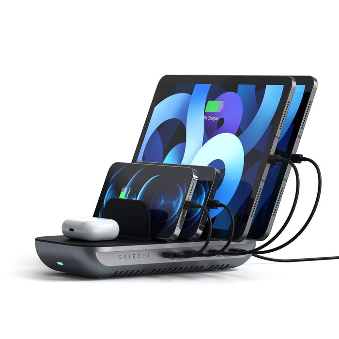 EAN 879961009496 - Satechi ST-WCS5PM-EU cargador de dispositivo móvil Auriculares, Smartphone, Tableta Negro, Gris Corriente  imagen 4