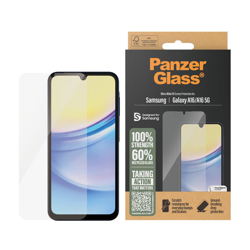 EAN 5715685014987 - PanzerGlass ® Screen Protector Samsung Galaxy A16 | A16 5G | Ultra-Wide Fit w. EasyAligner Protector de p imagen 2