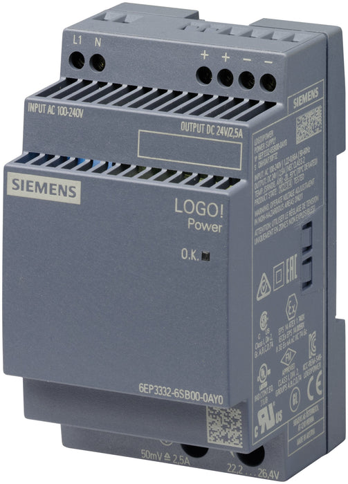 EAN 4025515154853 - Siemens 6EP3332-6SB00-0AY0 adaptador e inversor de corriente Interior Multicolor imagen 1