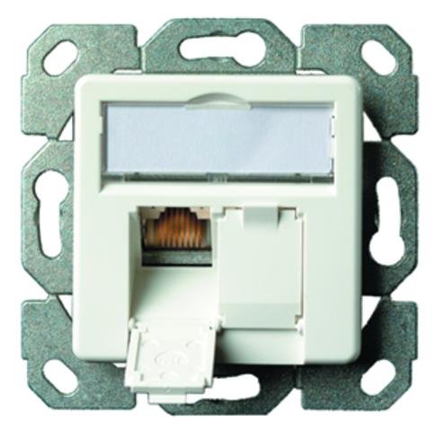 EAN 4018359505110 - Telegärtner J00020A0523 toma de corriente 2 x RJ-45 Blanco imagen 1