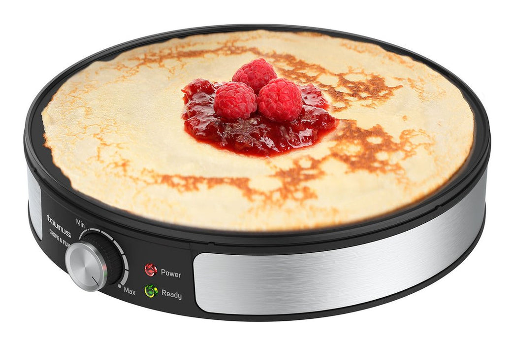 EAN 8414234683847 - Taurus Crepe & Fun crepera 1 crep(s) 1200 W Negro, Acero inoxidable imagen 3