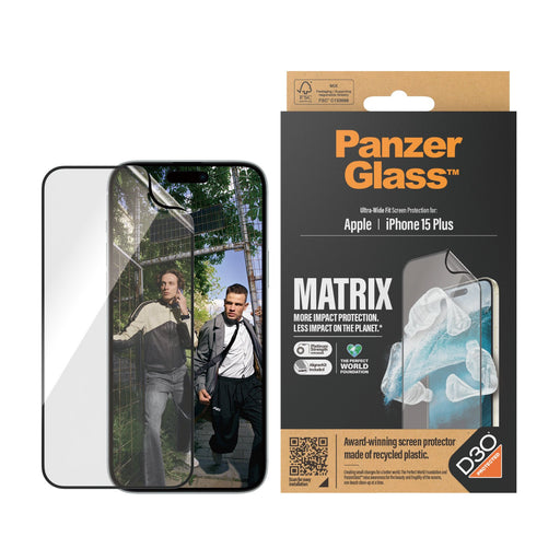 EAN 5711724028199 - PanzerGlass ® ECO MATRIX Screen Protector with D3O® iPhone 15 Plus | Ultra-Wide Fit w. AlignerKit Protect imagen 2