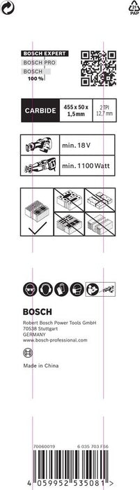 EAN 4059952535081 - Bosch Expert S 2243 HM Hoja de sierra de sable Carburo 1 pieza(s) imagen 3