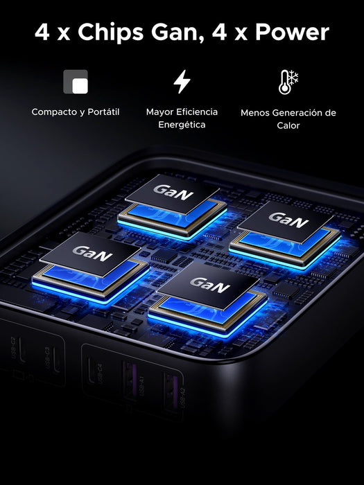 EAN 6957303849147 - Ugreen Nexode Universal Negro, Gris Corriente alterna Carga rápida Interior imagen 10