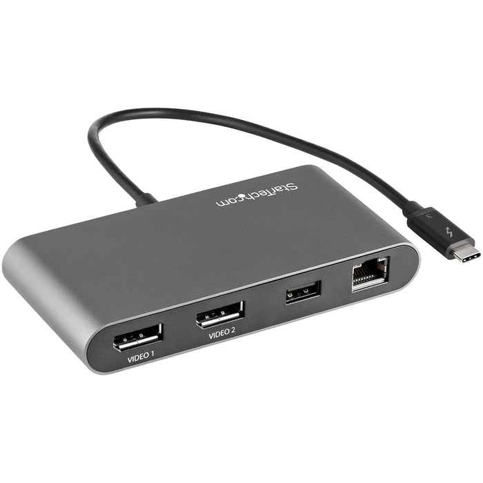 EAN 0065030888059 - StarTech.com TB3DKM2DPL base para portátil y replicador de puertos Alámbrico Gris imagen 1