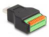 EAN 4043619662388 - DeLOCK 66238 cambiador de género para cable USB Type-A 10 pin terminal block Negro, Verde imagen 2