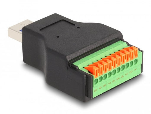 EAN 4043619662388 - DeLOCK 66238 cambiador de género para cable USB Type-A 10 pin terminal block Negro, Verde imagen 2