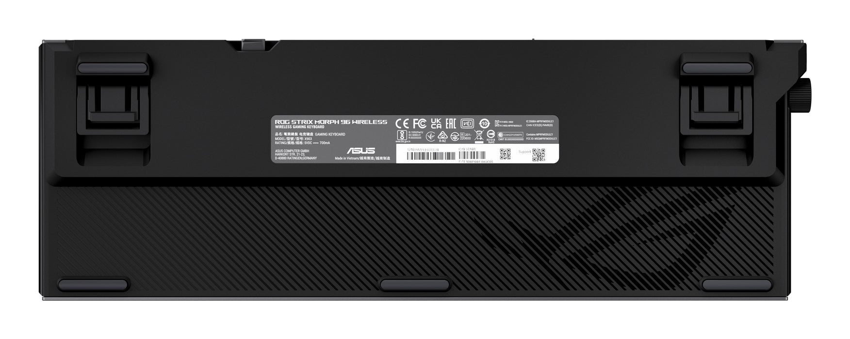 EAN 4711636325776 - ASUS ROG Strix Morph 96 Wireless teclado Juego USB + RF Wireless + Bluetooth QWERTZ Alemán Negro imagen 5