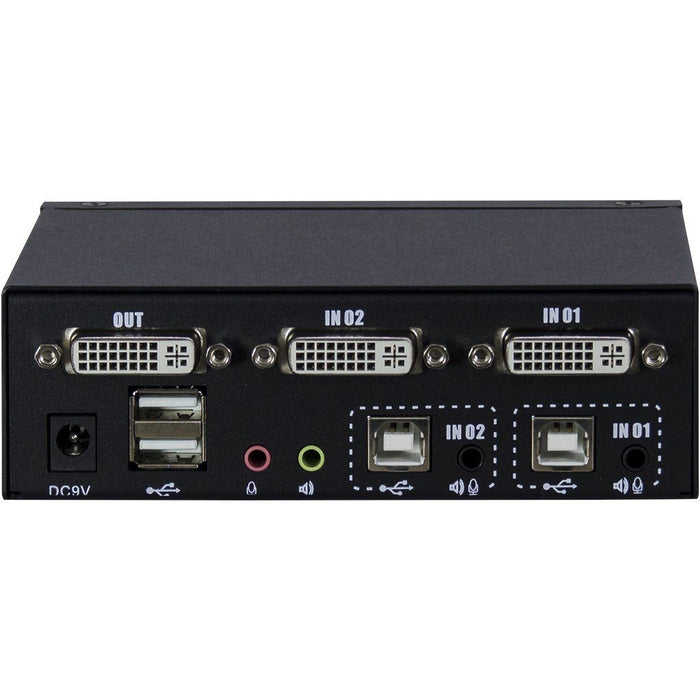 EAN 4260133128835 - Inter-Tech KVM-AS-21DA DVI interruptor KVM Negro imagen 2
