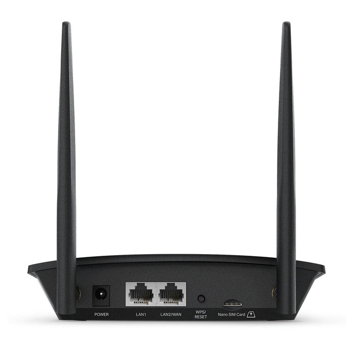 EAN 6935364088804 - TP-Link TL-MR100 router inalámbrico Ethernet rápido Banda única (2,4 GHz) 4G Negro imagen 3