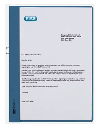 EAN 4002030361485 - Elba Smart Line portapapel A4 Cartón Azul imagen 4