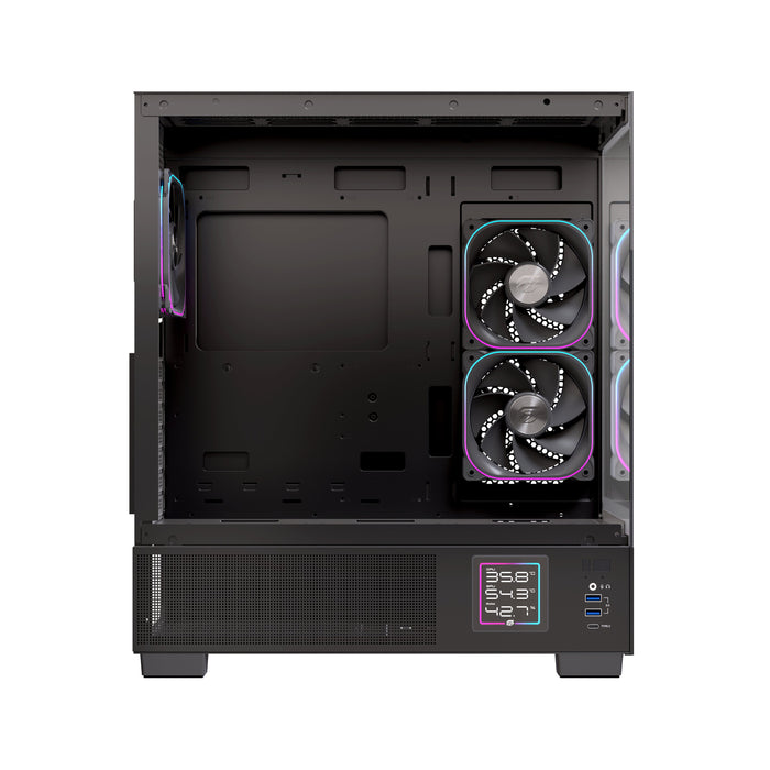 EAN 6977277360066 - Einarex EXCS-PR-51DR-B carcasa de ordenador Midi Tower Negro imagen 5