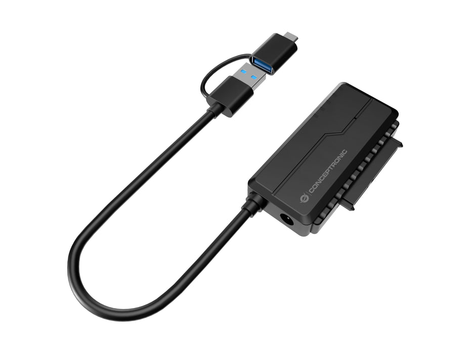 EAN 4015867239209 - Conceptronic ABBY21B cambiador de género para cable USB Type-A SATA 22-pin Negro imagen 2