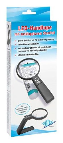 EAN 4003801865652 - Wedo 271 7565 lente de aumento y lupa 5x Negro, Blanco imagen 6