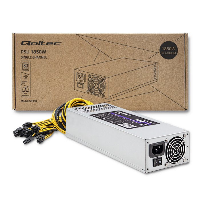 EAN 5901878503509 - Qoltec 50350 unidad de fuente de alimentación 1850 W Gris imagen 6
