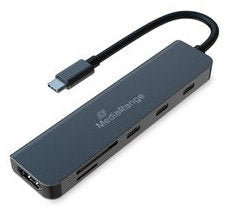 EAN 4260664877462 - MediaRange MRCS519 hub de interfaz USB Tipo C 5000 Mbit/s Plata imagen 1