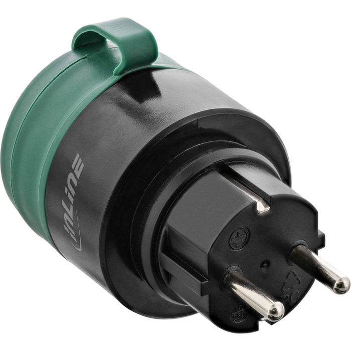 EAN 4043718291014 - InLine 40155O enchufe inteligente 3680 W Negro, Verde imagen 3