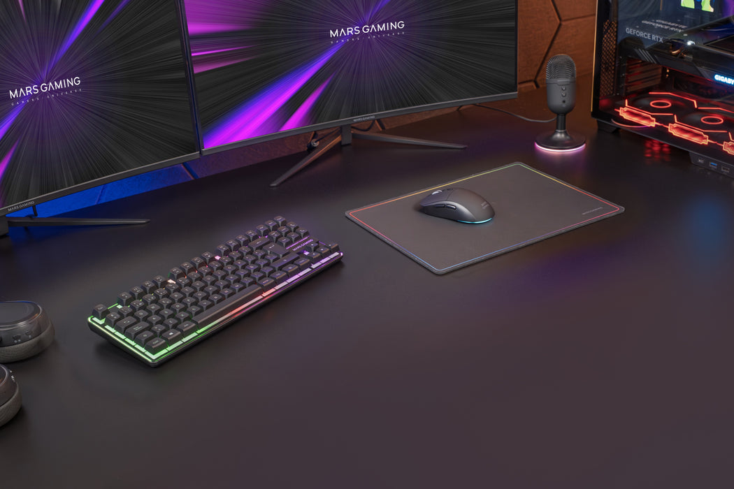 EAN 8435693111771 - Mars Gaming MCPWTKLFR teclado Ratón incluido Juego RF inalámbrica + USB AZERTY Francés Negro imagen 16