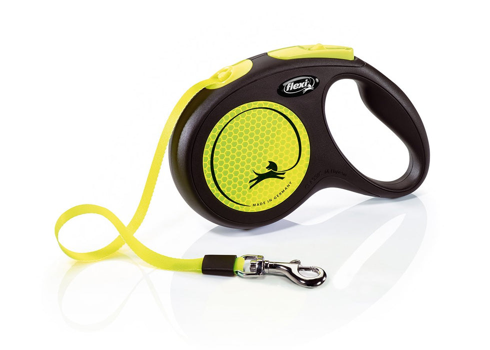 EAN 4000498031704 - Flexi New NEON, Gurt, schwarz/neon 5 m Amarillo, Negro Perro Correa retráctil imagen 1
