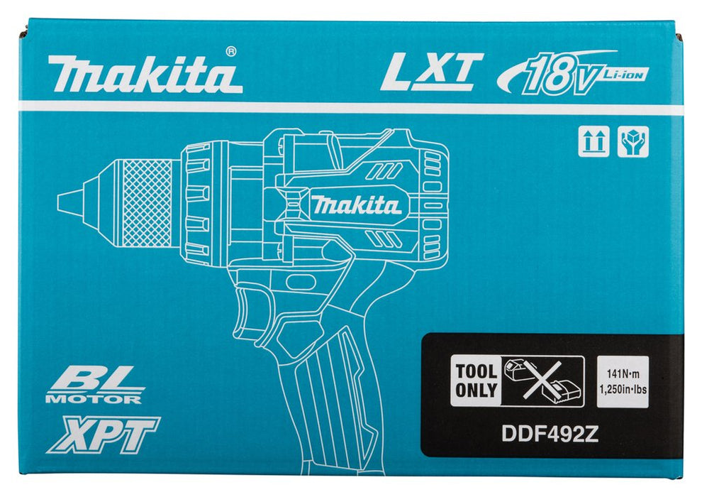 EAN 0197050011701 - Makita DDF492Z taladro 2100 RPM Sin llave 2,6 kg Azul, Negro imagen 27