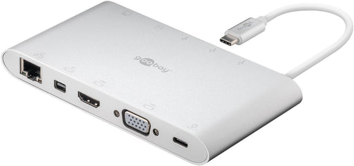 EAN 4040849621130 - Goobay 62113 base para portátil y replicador de puertos Alámbrico USB 3.2 Gen 1 (3.1 Gen 1) Type-C Plata imagen 2