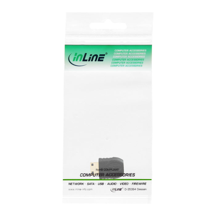 EAN 4043718200238 - InLine 17690I cambiador de género para cable HDMI C male HDMI D Negro imagen 3