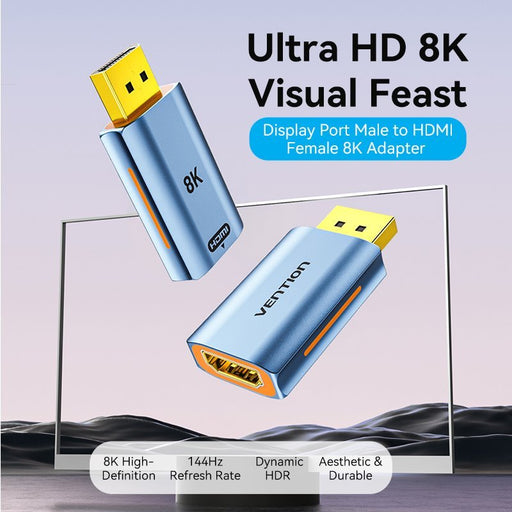 EAN 6922794774780 - Vention HFMH0 adaptador de cable de vídeo DisplayPort HDMI tipo A (Estándar) Gris imagen 2