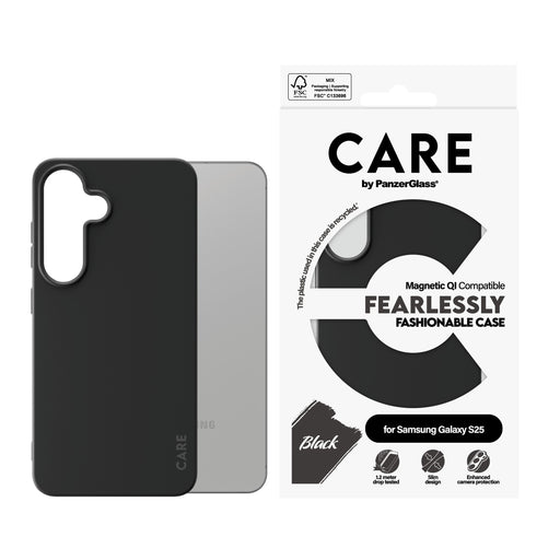 EAN 5715685016523 - PanzerGlass CARE™ by ® Case Black w. Qi Compatible Samsung Galaxy S25 funda para teléfono móvil Negro imagen 2