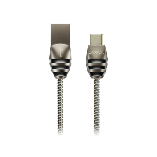 EAN 5291485004033 - Canyon CNS-USBC5DG cable USB USB 2.0 1 m USB A USB C Negro, Gris imagen 1