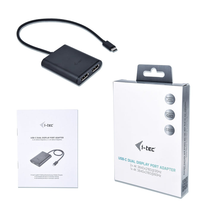 EAN 8595611702037 - i-tec C31DUAL4KDP Adaptador gráfico USB 3840 x 2160 Pixeles Negro imagen 4