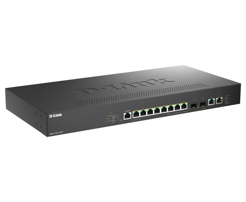 EAN 0790069472442 - D-Link DMS-1250-12TP/E switch Gestionado 2.5G Ethernet (100/1000/2500) Energía sobre Ethernet (PoE) Negro imagen 2