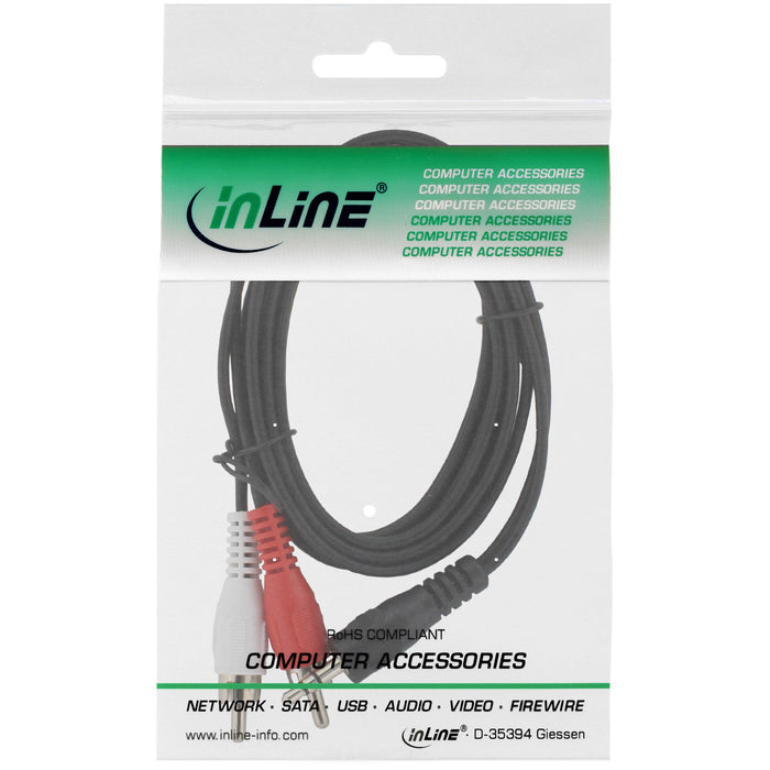 EAN 4043718002870 - InLine 89936 cable de audio 10 m 3,5mm Negro imagen 2