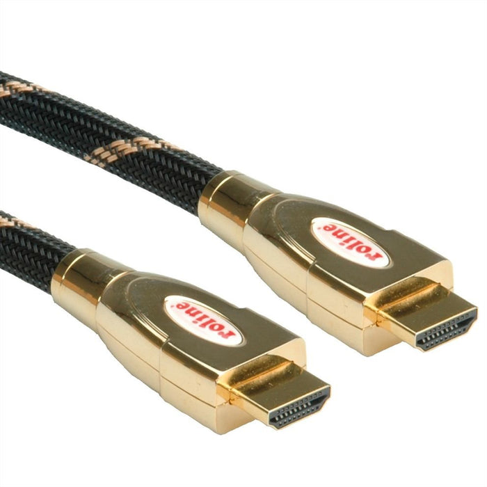 EAN 7611990131945 - ROLINE 11.04.5690 cable HDMI 1 m HDMI tipo A (Estándar) Negro, Oro imagen 5