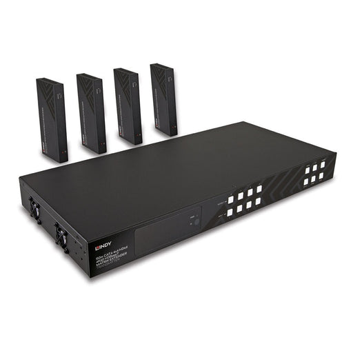 EAN 4002888383455 - Lindy 38345 extensor audio/video Transmisor y receptor de señales AV Negro imagen 1