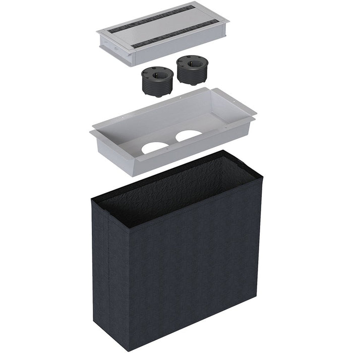 EAN 7350030258227 - Kondator 935-K210 caja de tomacorriente Negro, Plata imagen 1