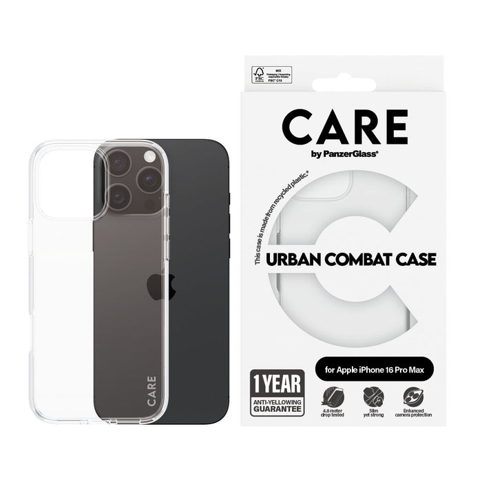 EAN 5715685004223 - PanzerGlass CARE™ by ® Urban Combat Case Transparent iPhone 16 Pro Max funda para teléfono móvil Transpar imagen 2