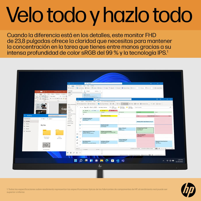 EAN 0196786300615 - HP E-Series E24 G5 FHD Monitor pantalla para PC 60,5 cm (23.8") 1920 x 1080 Pixeles Full HD LCD Plata, Ne imagen 10