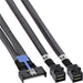 EAN 4043718353453 - InLine MCIO cable, MCIO x8 to 2x MiniSAS-HD SFF-8643, 0.75 m 0,75 m imagen 1