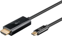 EAN 4040849756986 - Goobay 75698 adaptador de cable de vídeo 3 m USB Tipo C HDMI Negro imagen 2