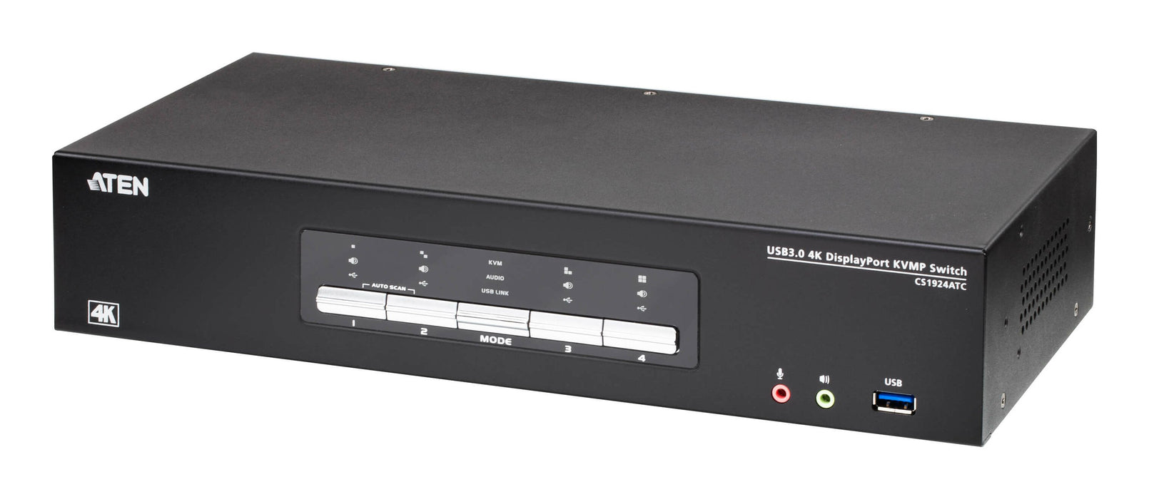 EAN 4710469343100 - ATEN CS1924ATC interruptor KVM Negro imagen 1