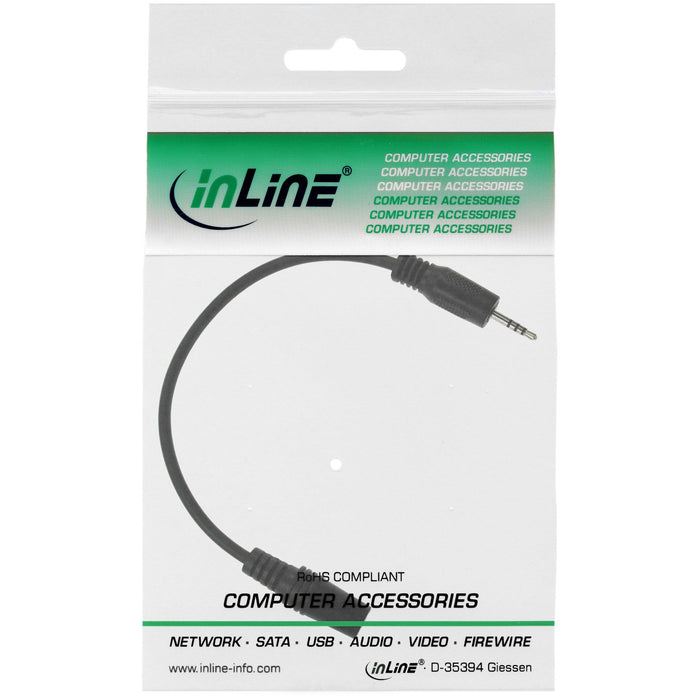 EAN 4043718265985 - InLine 99308G cable de audio 5 m 2,5mm 3,5mm Negro imagen 2