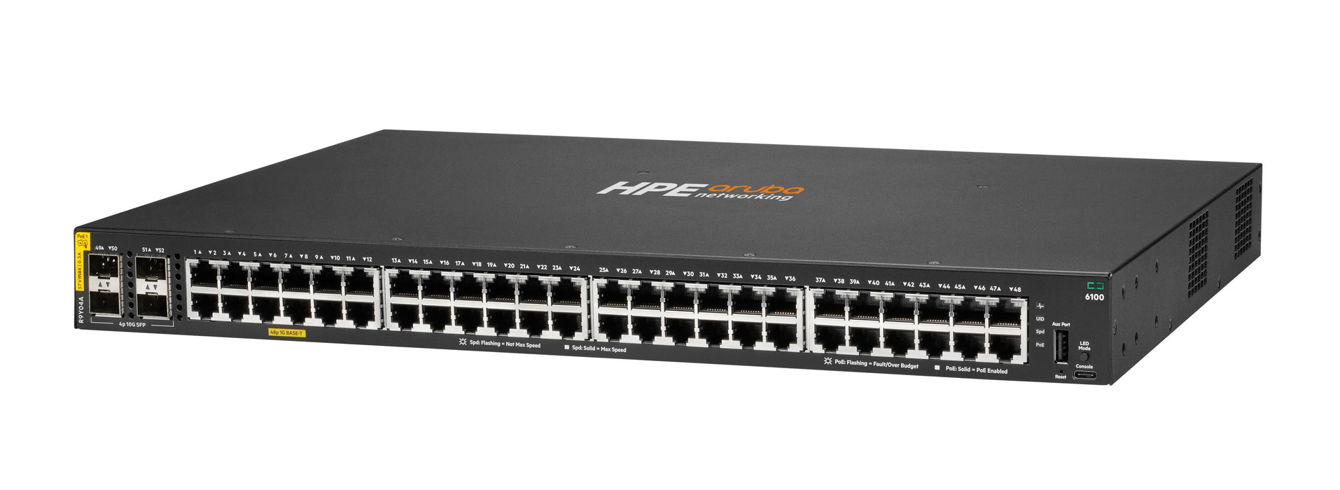 EAN 0190017611846 - HPE Aruba Networking CX 6100 48G Class4 PoE 4SFP+ 740W Switch imagen 2