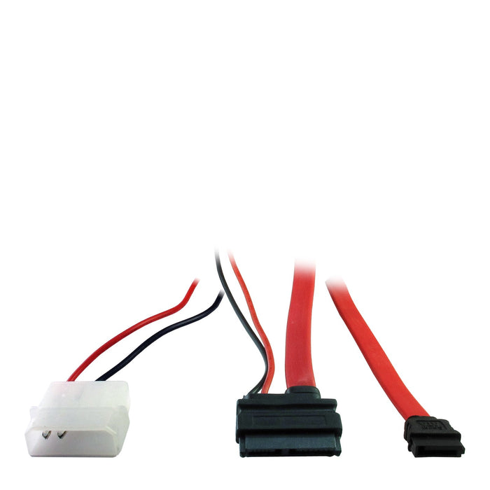 EAN 4260133128811 - Inter-Tech 0.15m Slim SATA 7+6p/2p+SATA 7p cable de SATA 0,15 m SATA 13-pin SATA 7-pin Negro, Rojo, Blanc imagen 1