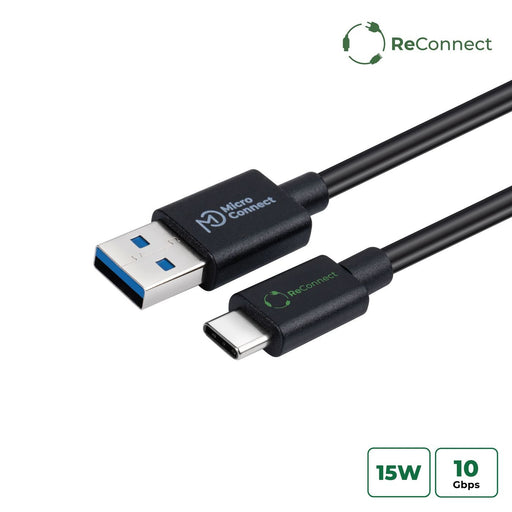 EAN 5715063596111 - Microconnect ECO-USB3.2CA0.25 cable USB USB 3.2 Gen 2 (3.1 Gen 2) 0,25 m USB A USB C Negro imagen 1