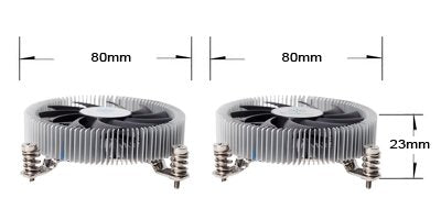 EAN 4710007220597 - Silverstone SST-NT07-115X sistema de refrigeración para ordenador Conjunto de chips Enfriador 8 cm Negro, imagen 2