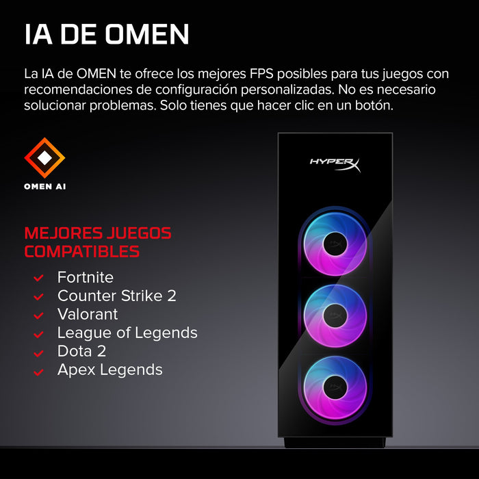EAN 821844753033 - HP HyperX OMEN MAX 45L Gaming Desktop GT24-0001ns PC Intel Core Ultra 7 32 GB DDR5-SDRAM NVIDIA GeForce RT imagen 6
