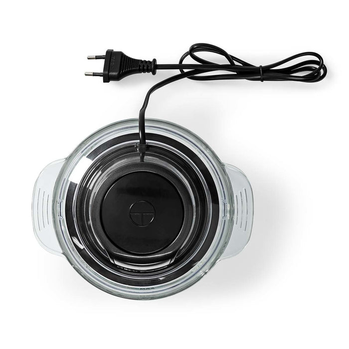 EAN 5412810336791 - Nedis KAMC300CGY picadora eléctrica de alimentos 1 L 500 W Negro, Plata, Transparente imagen 3