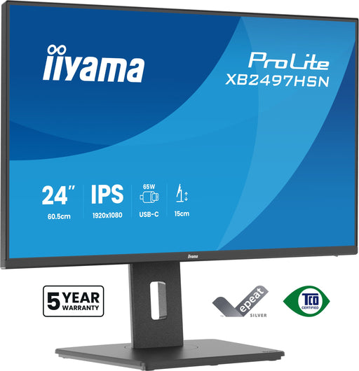 EAN 4948570125890 - iiyama ProLite XB2497HSN-B1 pantalla para PC 60,5 cm (23.8") 1920 x 1080 Pixeles Full HD LED Negro imagen 1