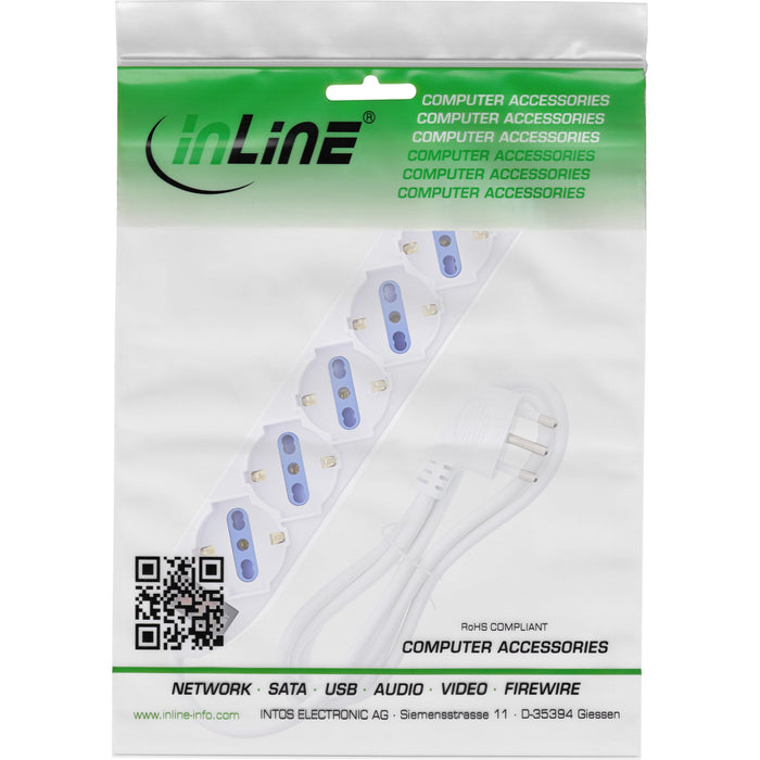 EAN 4043718334261 - InLine 16461Z base múltiple 1,5 m 6 salidas AC Interior Blanco imagen 3