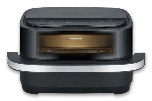 EAN 4008146046650 - Severin FR 2464 fabricante de pizza y hornos 1 Pizza(s) 2200 W Negro, Plata imagen 2